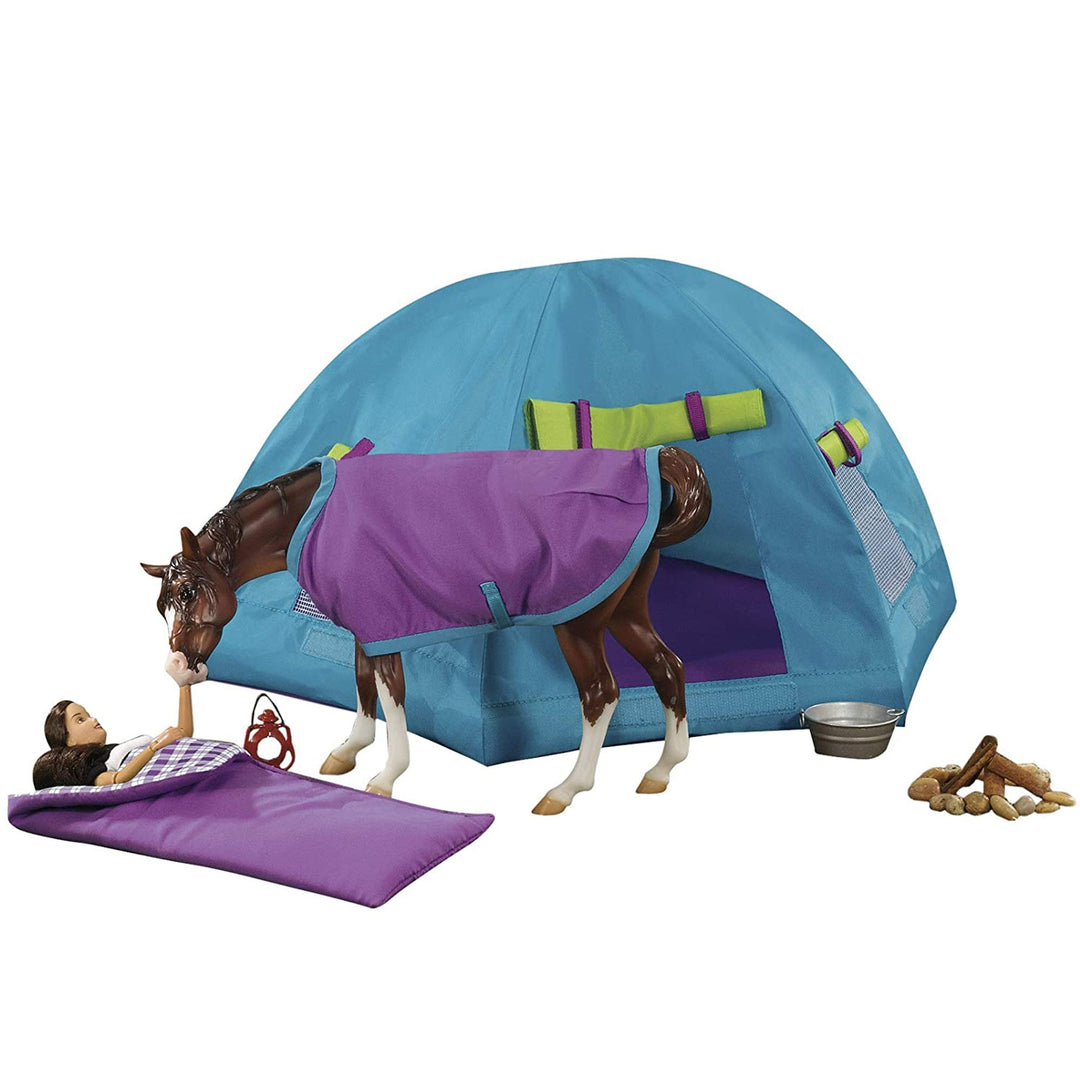 Breyer - 1380 - Massstab 1:9 - Backcountry-Campen-Set (Mehrfarbig)