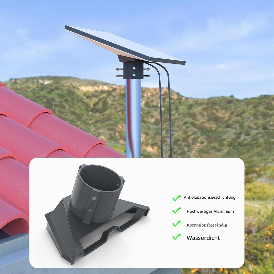 HOLACA Starlink Mini Rohradapter, Dachrohr Halterung Metalladapter für Variable Mastgrössen (1"-2.1"