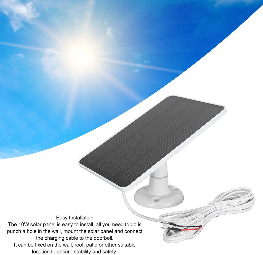 Solarpanel-Ladegerät für Nest-Kamera Im Aussen- oder Innenbereich, 5 V 10 W Nest-Kameras-Solarpanel