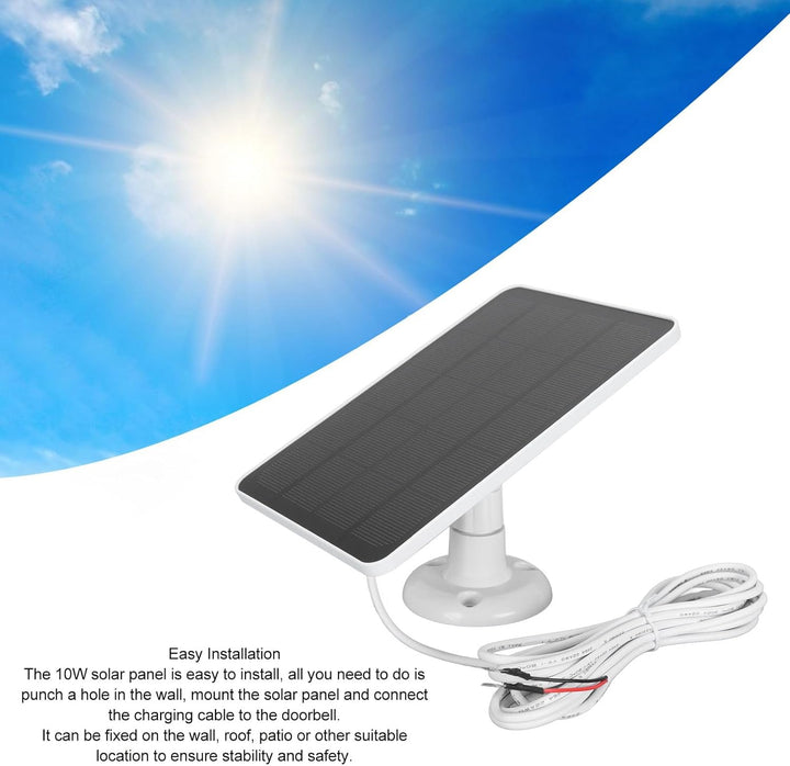Solarpanel-Ladegerät für Nest-Kamera Im Aussen- oder Innenbereich, 5 V 10 W Nest-Kameras-Solarpanel