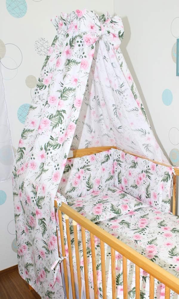 Himmel Vollstoff mit Himmelstange für Baby Kinder Bett Baumwolle Vollstoffhimmel D10, D10