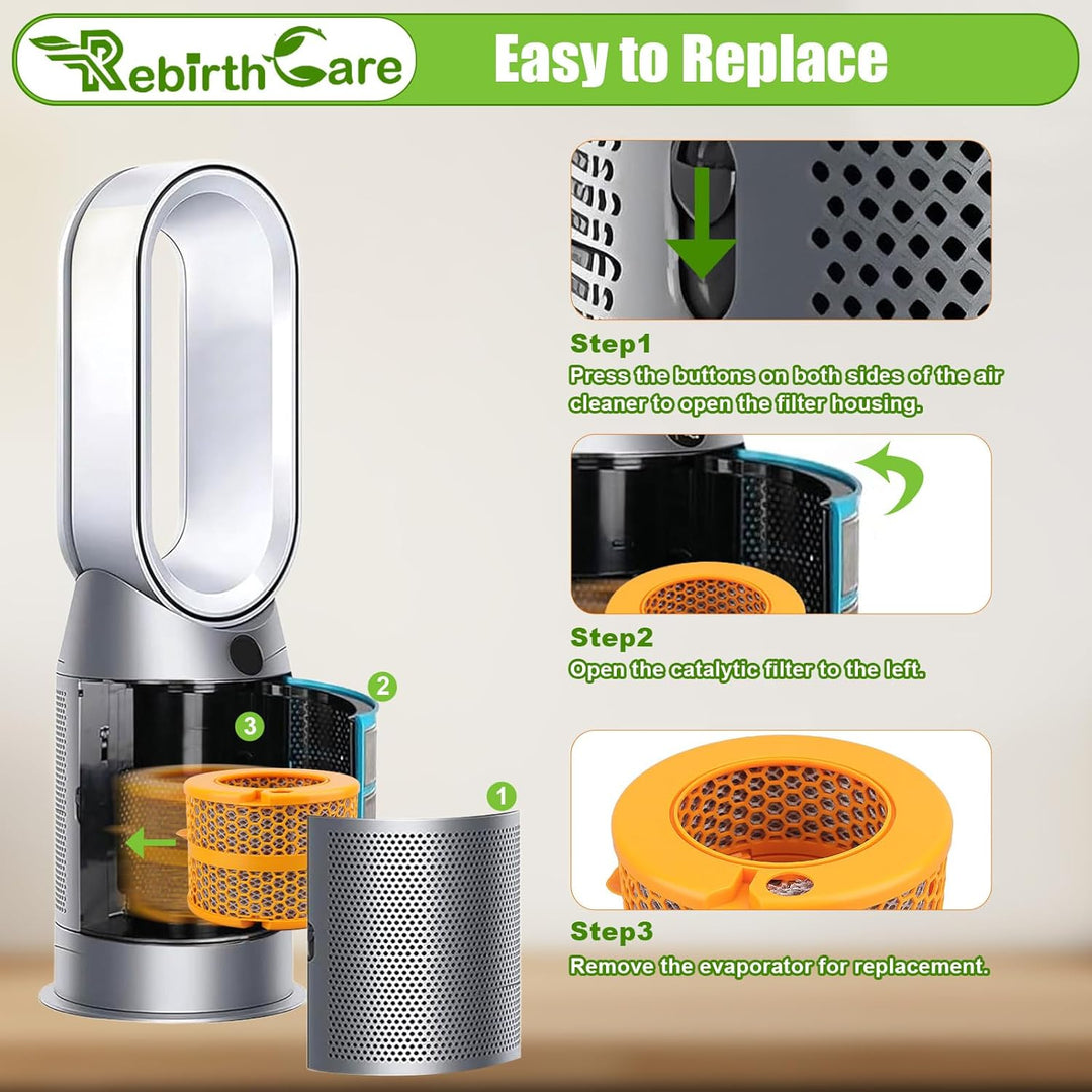 Rebirthcare PH01 Luftreiniger Filter für Dyson PH01 PH02 PH03 HP04 PH3A Kohlefaserfilter Ersatzteile