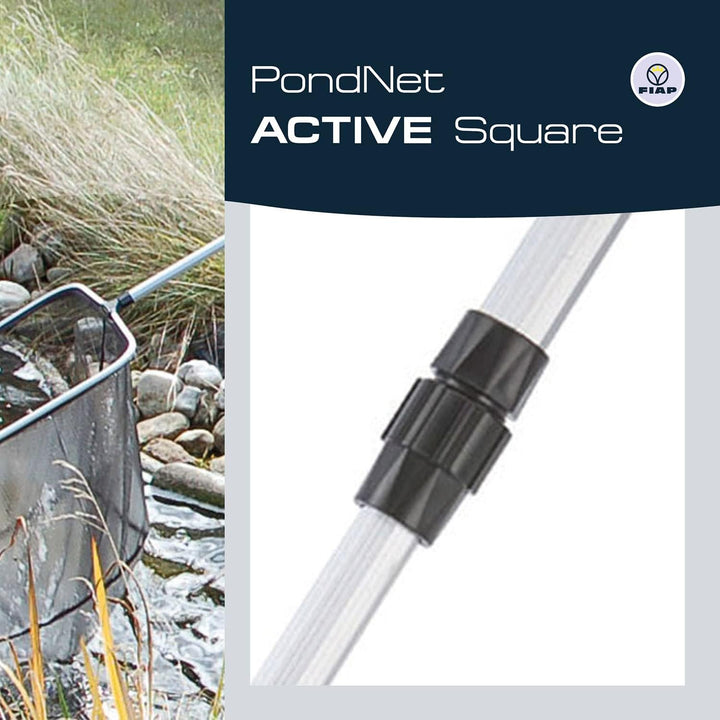 FIAP PondNet Active Square - 350 x 350 mm - Profi - Teichkescher - Kescher - Fischkescher - Teichzub