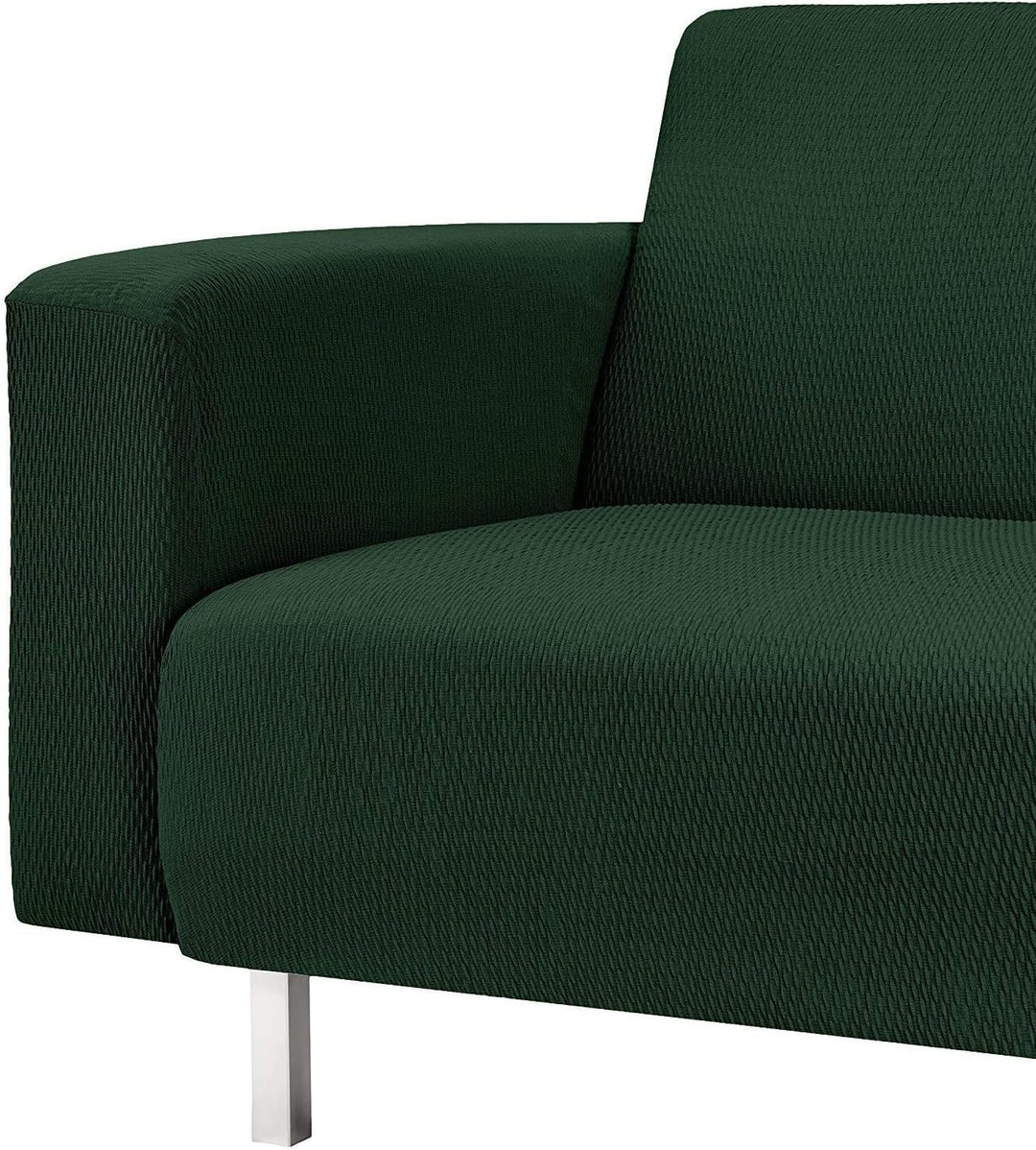Martina Home - Sofabezug für Chaiselongue, Modell Túnez, modernes Design, Stoff, Flaschengrün, kurze