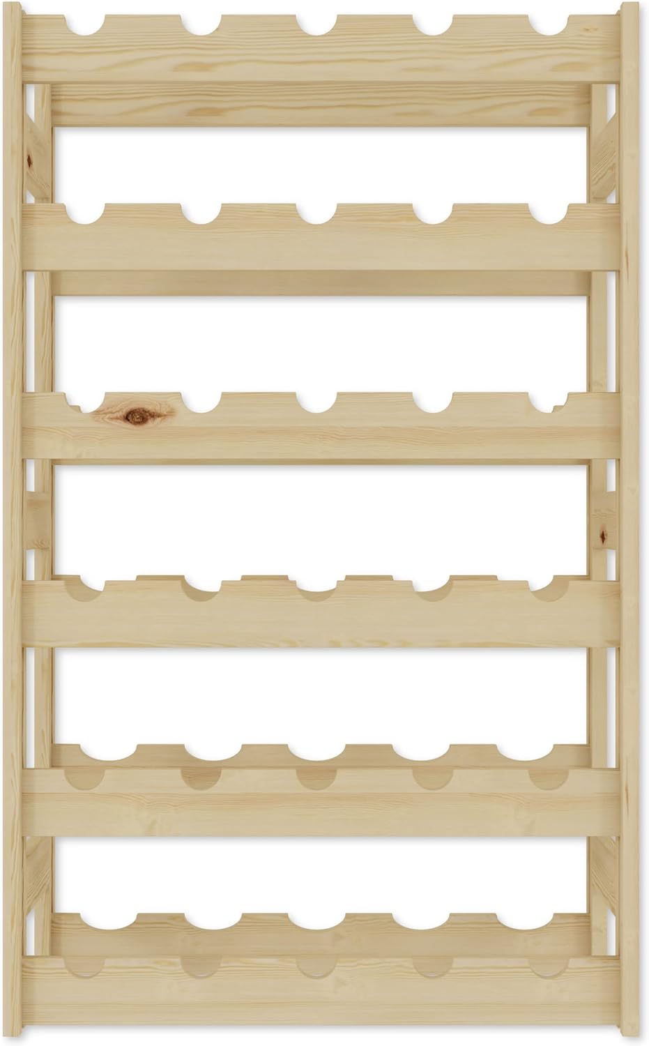 Lenmar, Weinregal aus Holz für Flaschen, Natur, RW-1, Wein, Flaschenregal, Kellerregal, Regale, Flas