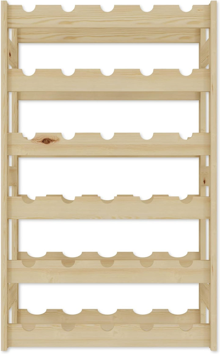 Lenmar, Weinregal aus Holz für Flaschen, Natur, RW-1, Wein, Flaschenregal, Kellerregal, Regale, Flas