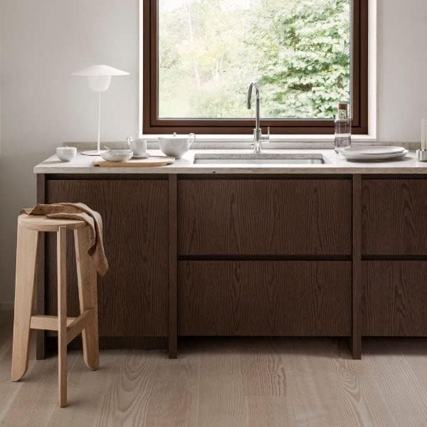 blomus Barhocker ELI | Massivholz Eiche | Farbton Natur | Höhe 75 cm Weiss Barhocker, Weiss Barhocke