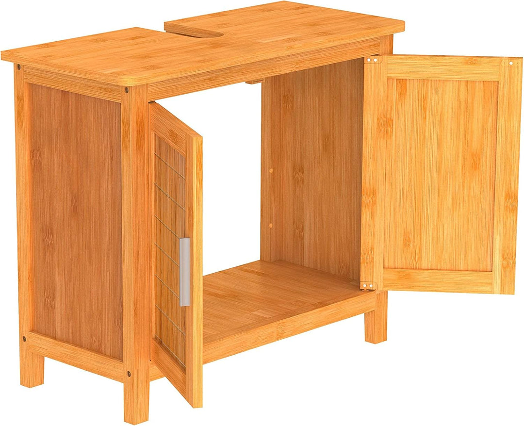 EISL BMBA02-WTU Bambus Waschbecken Unterschrank Waschbeckenunterschrank, Waschbeckenunterschrank