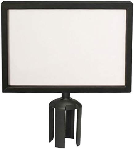 Info-Tafel A4/A3 quer für Pfosten mit Gurtbänder (Schwarz, A4 Horizontal) Schwarz A4 Horizontal, Sch