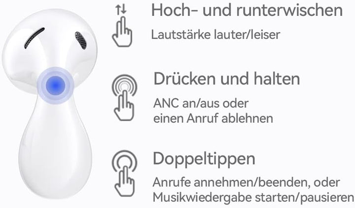 HUAWEI FreeBuds 5 Kopfhörer, Hi-Res-Zertifiziert, offenes Design für verbesserten Komfort, 30 Stunde