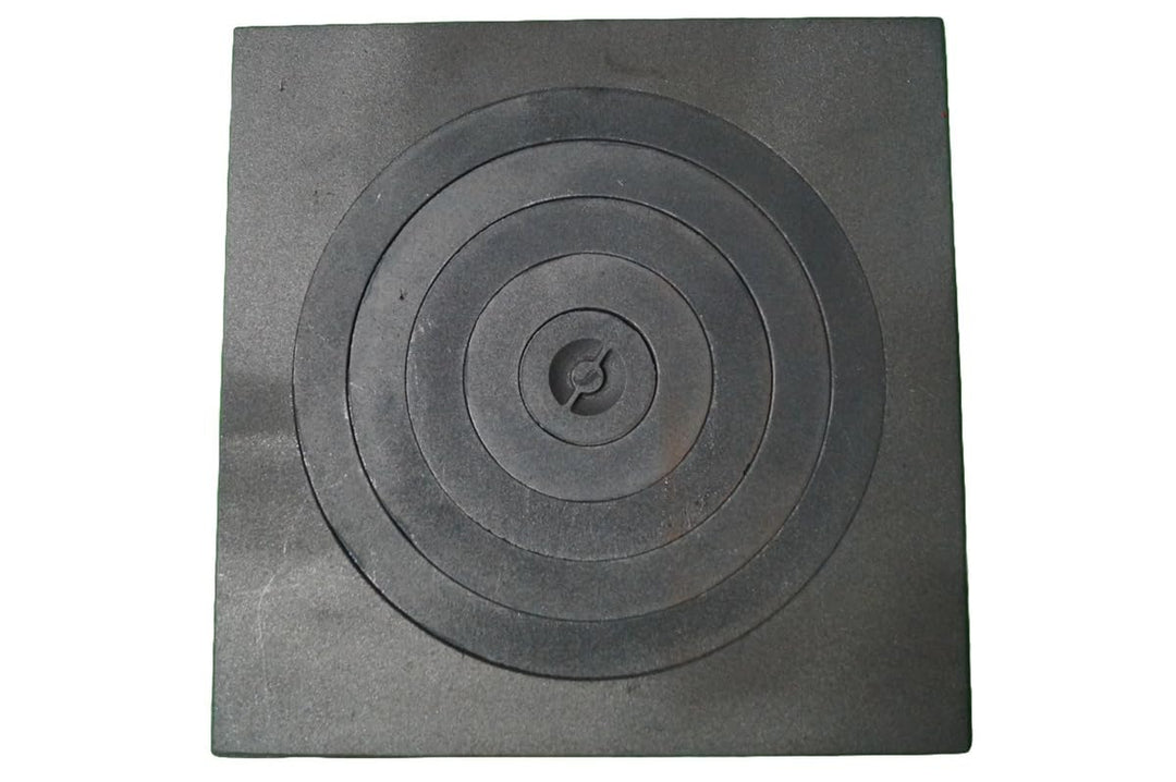 Sellon24® Ofenplatte Feuer Herdring Gusseisen Gussringe Gusseisenringe Cast Iron 52x52cm