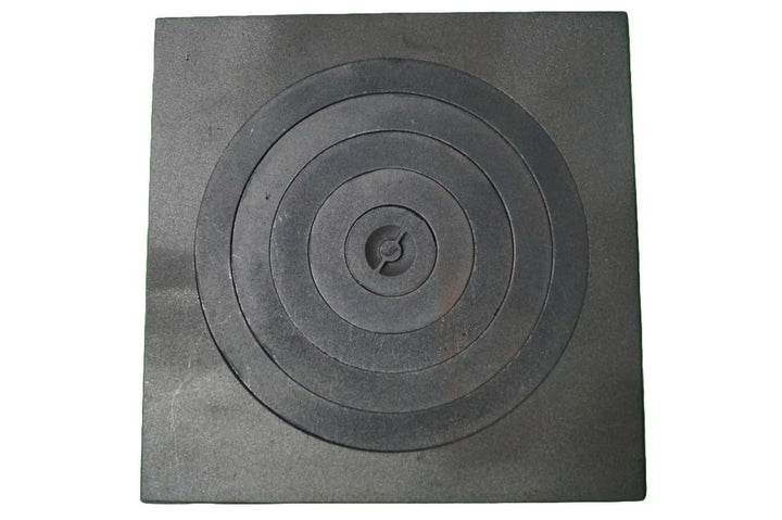 Sellon24® Ofenplatte Feuer Herdring Gusseisen Gussringe Gusseisenringe Cast Iron 52x52cm