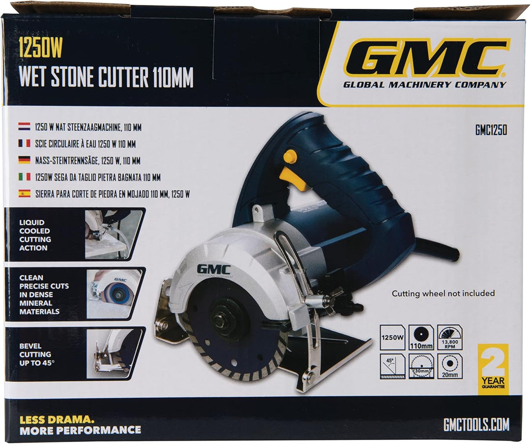 GMC Nass-Steintrennsäge, 1250 W, 110 mm, GMC1250