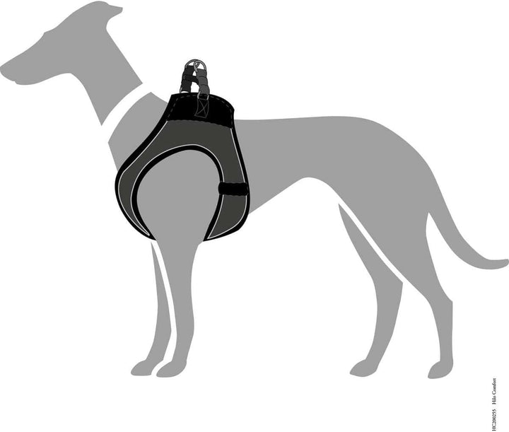 HUNTER Hundegeschirr HILO COMFORT, Farbe: anthrazit, Easy Step-In Geschirr für kleine bis mittlere H