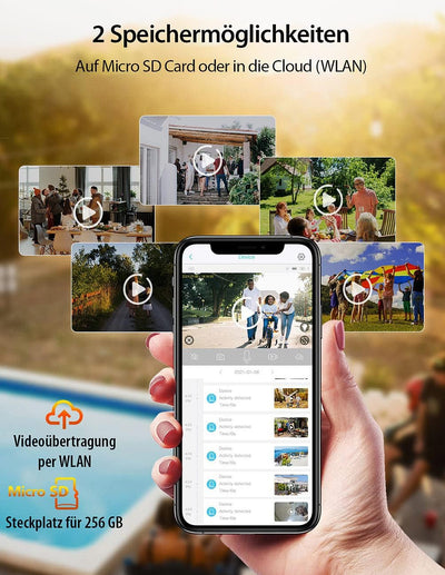 7links WLAN Kamera mit Zoom: PTZ-IP-Überwachungskamera mit 2K, 18x-Zoom, WLAN, App, 360°, IP66 (WLAN