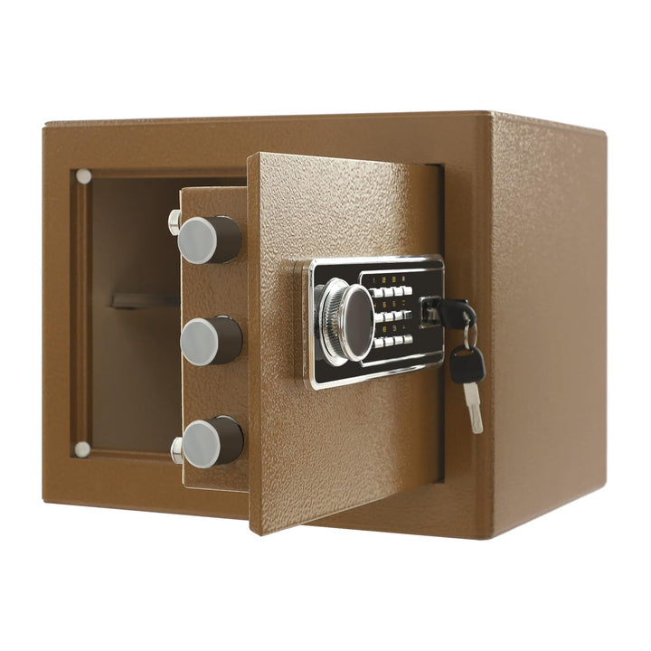 Safe Tresor Feuerfest für Zuhause, 38x32x30cm Digitaler Tresor mit Ersatzschlüssel, Abnehmbarem Rega