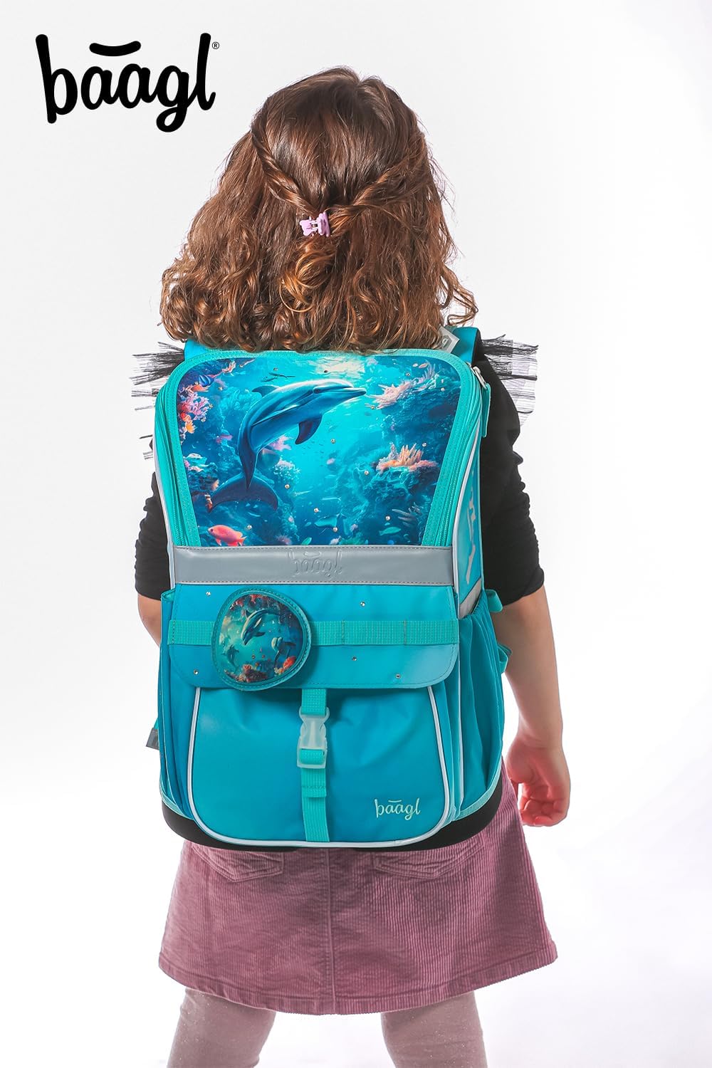 Baagl Schulranzen Jungen Mädchen Set 5 Teilig (Zippy Schultasche für 1. Klasse, Mäppchen, Turnbeutel