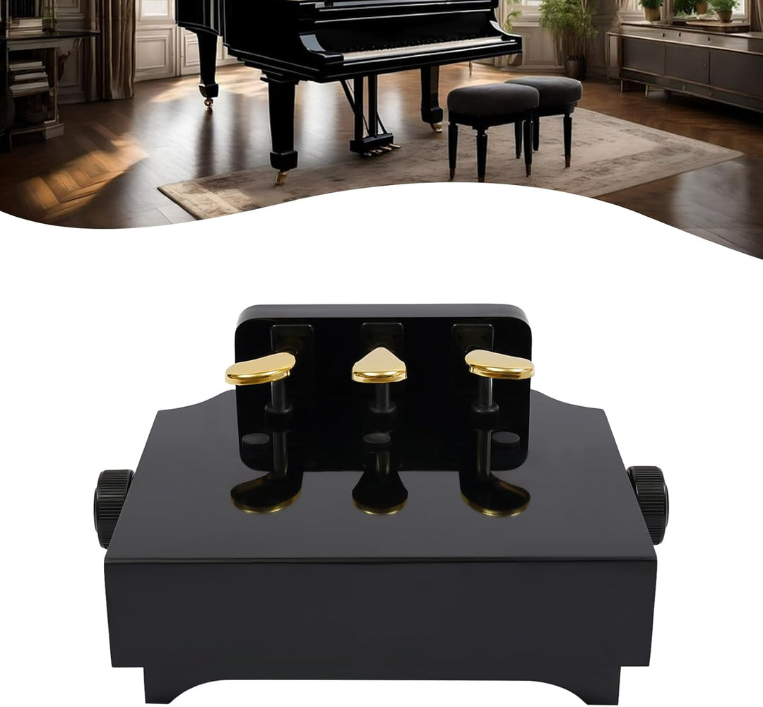 TaNeHaKi Klavier Sustain Pedal,Pedaleffekt Bank Mit 3 Pedalen,Klavier Hilfe ZubehöRteil,Extender Ped