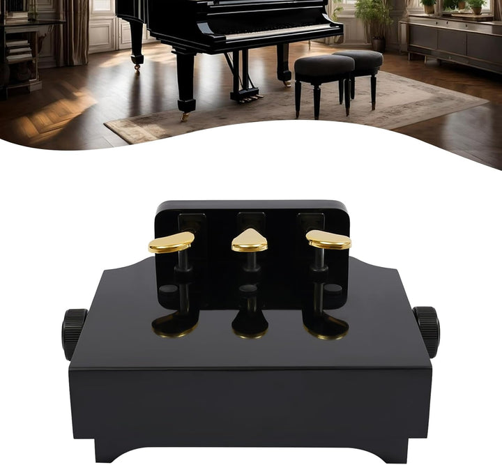 TaNeHaKi Klavier Sustain Pedal,Pedaleffekt Bank Mit 3 Pedalen,Klavier Hilfe ZubehöRteil,Extender Ped