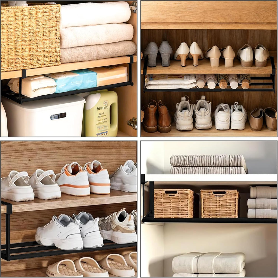 Ausziehbarer Schrank Organizer 40–70 cm, Hängender Schuhorganizer und Regalablage für Schrank, Küche