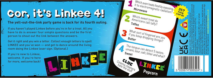 John Adams IDEAL, LINKEE Trivia Game: Four Little Questions, with one Big link!, Family Games, for 2