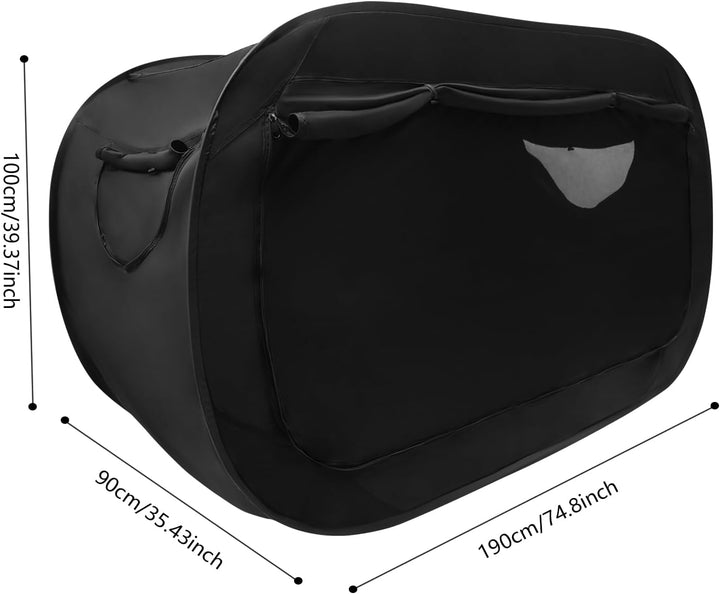 Bettzelt 190×90×100cm, Pop-up Schlafzelt mit Moskitonetz | Verdunkelnd, vierseitig belüftet, faltbar