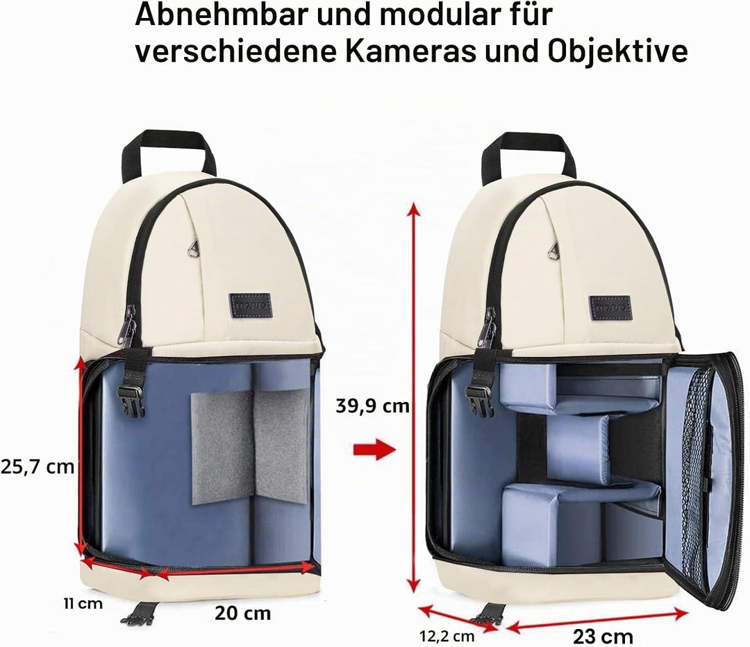 MOSISO Kamera Umhängetasche,DSLR/SLR/Spiegellos Kameratasche Stossfeste Fotografie Kamerarucksack mi