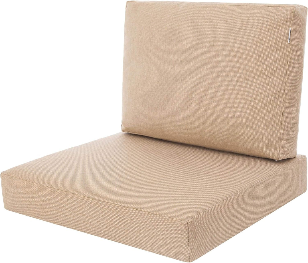 PillowPrim Kissen Set für Rattan/Korbsessel, Rückenlehne Sitz, Sitzkissen Outdoor Sitzpolster Garten