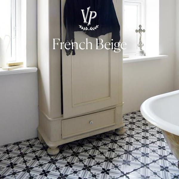 Jeanne d'Arc Living Vintage Paint Kreidefarbe 700 ml/23,6oz Chalk Kalkfarbe JDL Malen (French Beige)