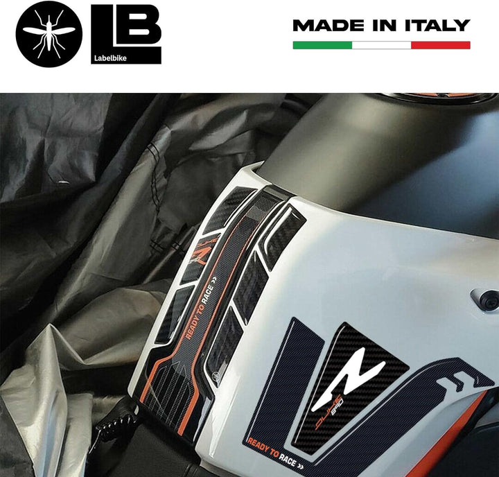 labelbike - Aufkleber Kit 3D geharzt Tankschutz für Motorräder kompatibel mit KTM 890 Duke R Kit 1,