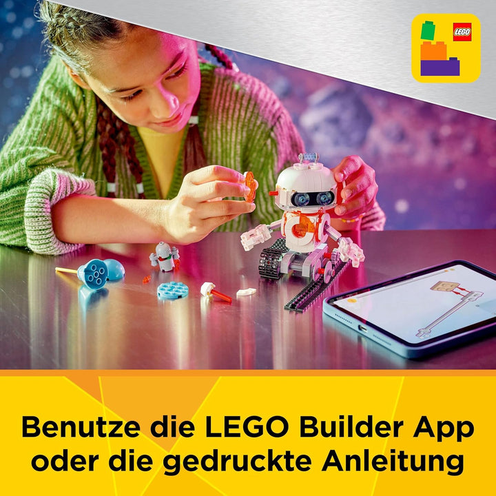 LEGO Creator 3in1 Weltraum-Roboter - Spielzeug umbaubar in Hund Figur oder Modell Rakete - Bauset fü