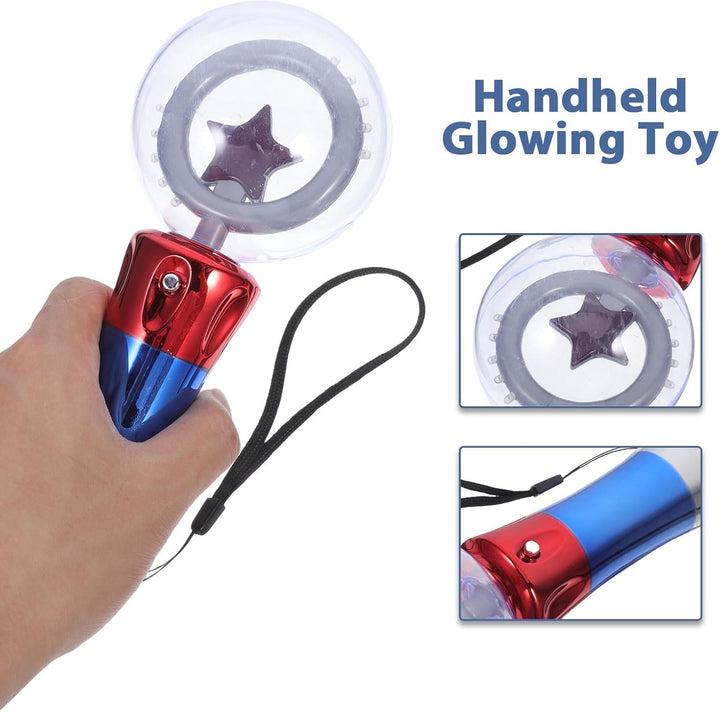 ibasenice Glowing Star Leuchtstab FüR Partys - Blauer Zauberstab Handheld Glow Stick FüR Konzerte Un