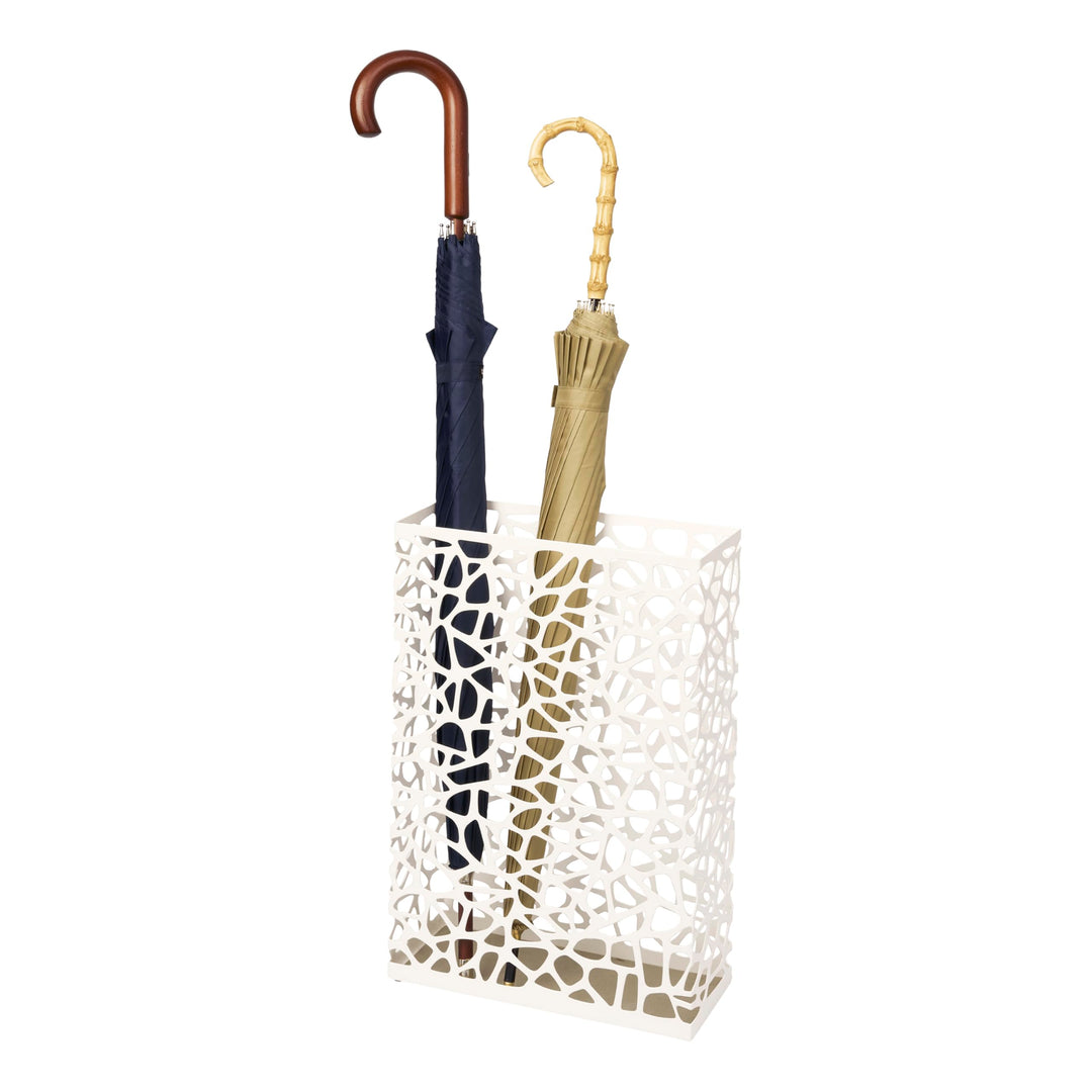 Umbrella Stand Nest rectangle - white Weiss, Weiss