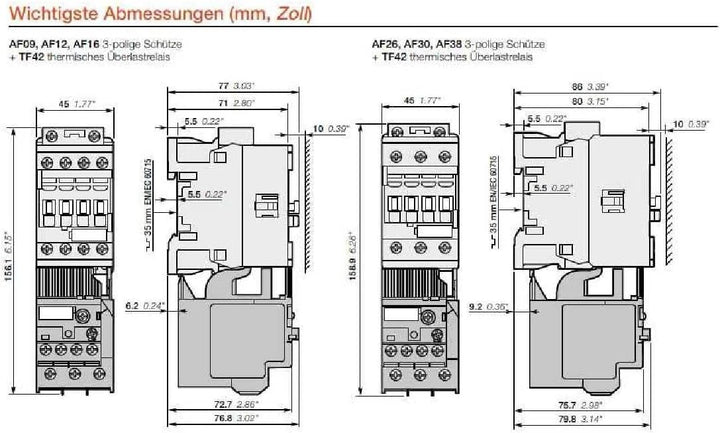 ABB AF26-30-00-11 1SBL237001R1100 AF26-30-00 Schütz 24-60 50/60 20-60V DC, Grau