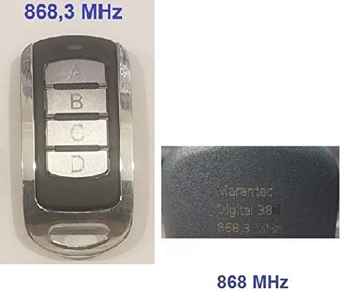 Handsender/Fernbedienung kompatibel mit Marantec 433,92/868,3 MHz Digital 302, Digital 304, Digital