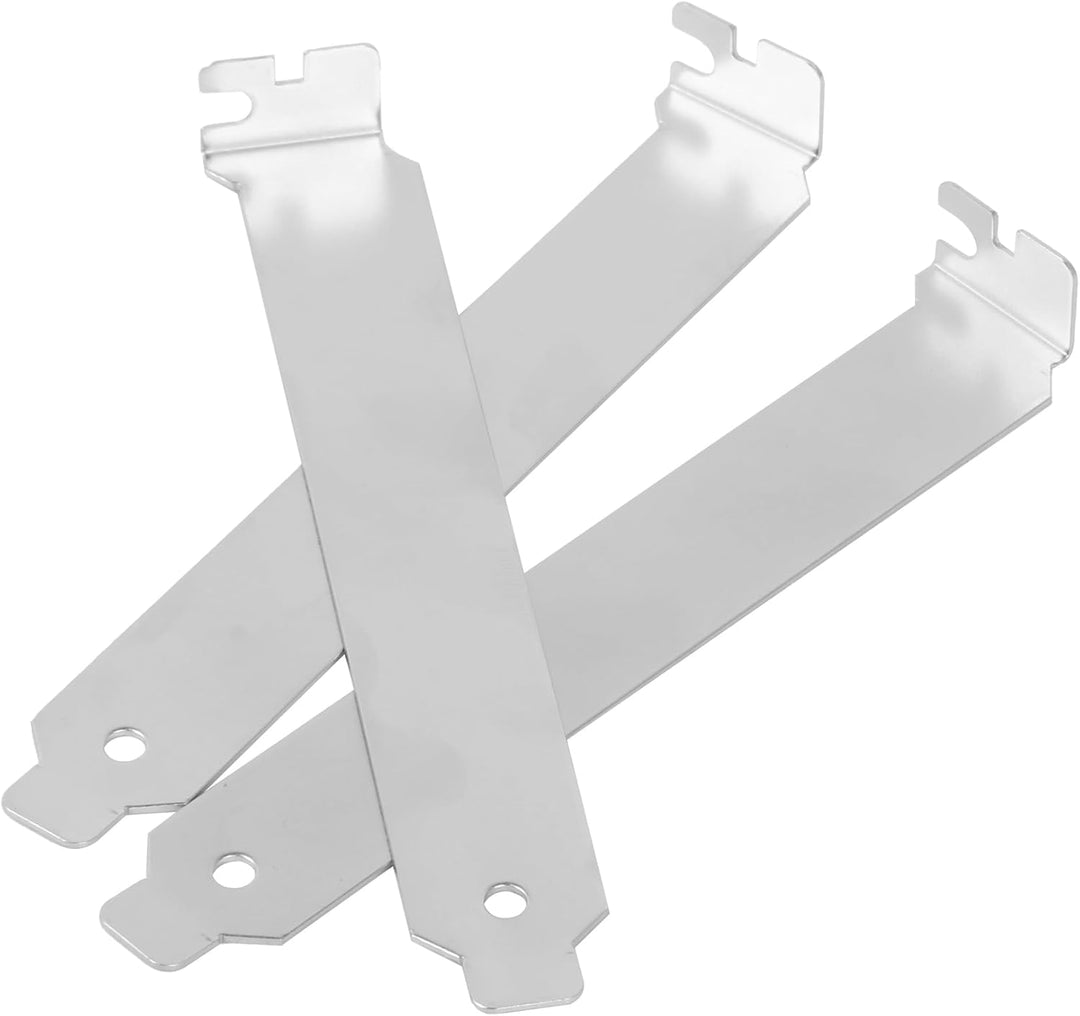 Silver Stainless Steel Case PCI Slot Covers Dust Filter with Screws Set of 10