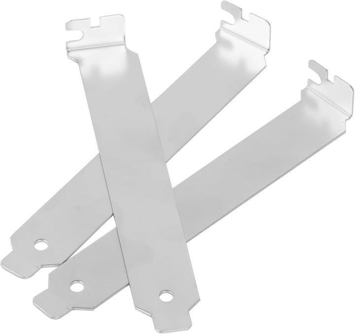 Silver Stainless Steel Case PCI Slot Covers Dust Filter with Screws Set of 10