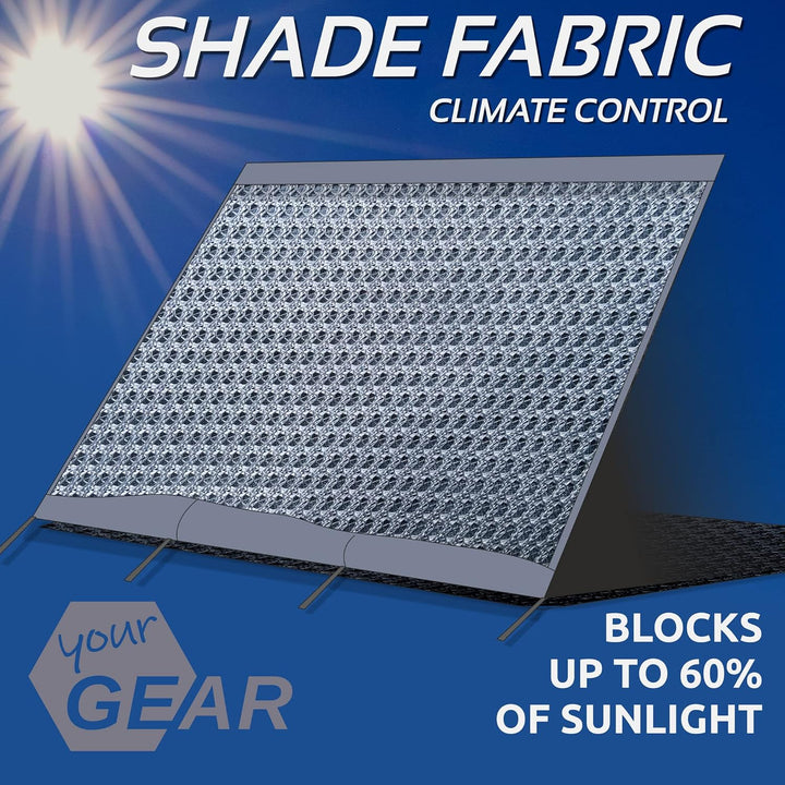 your GEAR Sun + Rain Blocker Side Walls - 2 x Seitenwand für Markise schützt vor Sonne, Wind und Reg