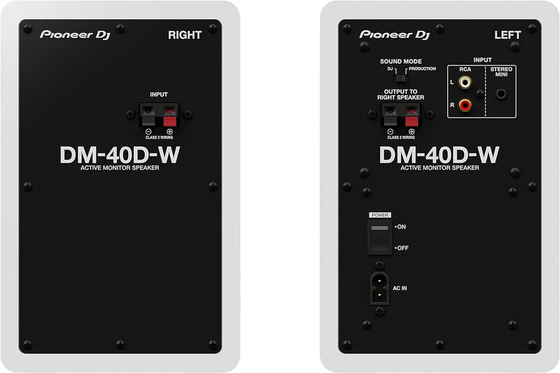 Pioneer DJ DM-40D-W 4" Desktopmonitorsystem (weiss) 4&