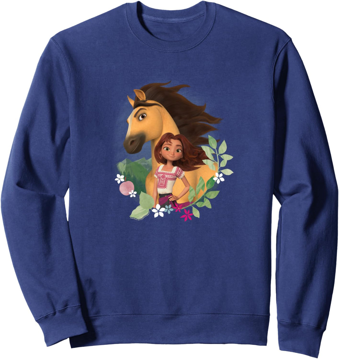 Spirit Ungezähmt - Geist und glückliches Laub Sweatshirt