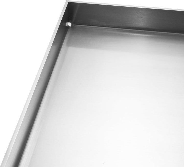 Plancha Edelstahl Grillplatte | Medium - 40x30cm | 4mm Massiv, Medium - 40x30cm
