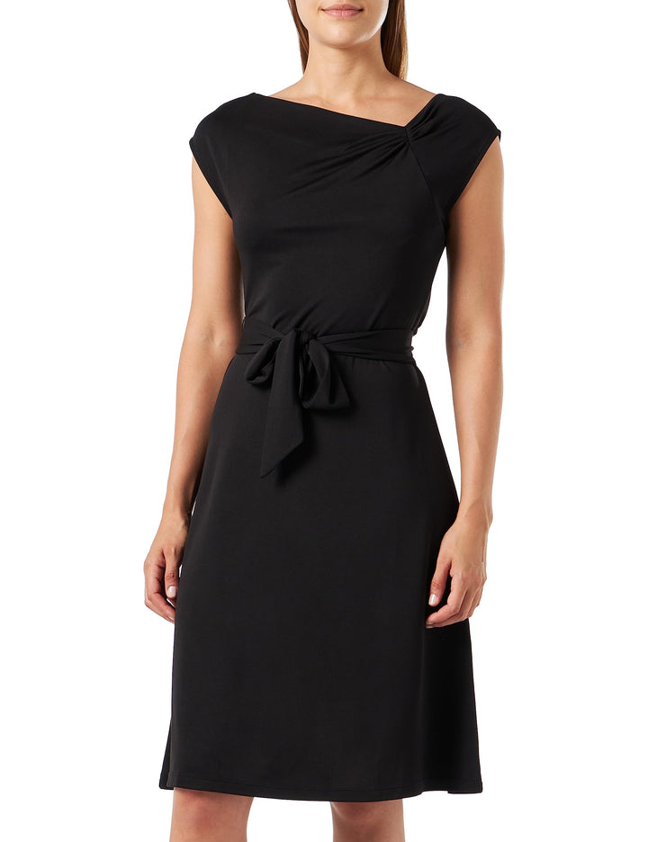 s.Oliver BLACK LABEL Damen Kleid kurz, 34 Schwarz 9999