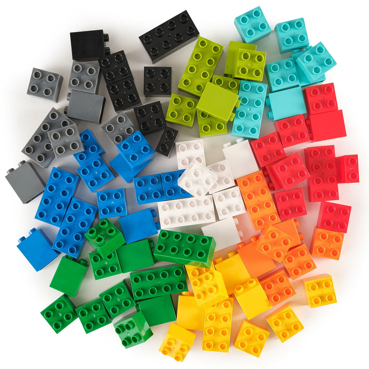 Big Briks Basic Builder Set #1 - Premium-Bausteine - kompatibel mit grossen Bausteinen Aller führend