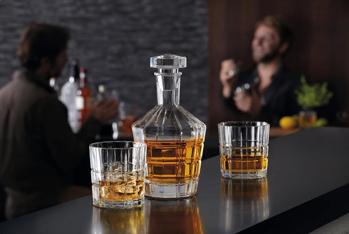 LEONARDO HOME 22765 Whiskeyset, Glas Karaffe + 2er Set Gläser, Karaffe + 2er Set Gläser