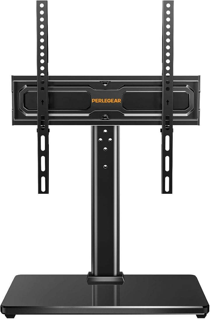 PERLEGEAR TV Standfuss TV Ständer Schwenkbar für 24-55/60 Flach &amp; Curved Fernseher bis zu 40 KG, TV-