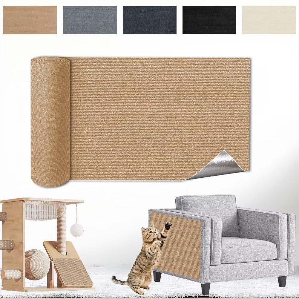 Kratzmatte Katze Selbstklebend - Kratzschutz Sofa Anti Kratz Folie Kratzwand für Katzen Frei DIY Ges