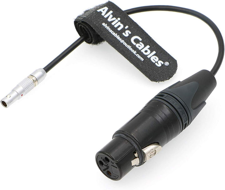 Alvin's Cables 00 5 Pin Stecker auf XLR 3 Pin Buchse Audio Kabel für Z CAM E2 Kamera Gerade 5 Pin zu