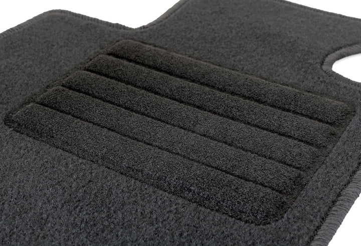 AD Tuning HG3170 Velours Fussmatten Set (4-teilig) Schwarz Passform Autoteppiche