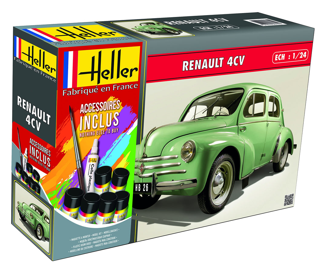 Heller 56762 Renault 4 CV Modellbausatz, grau