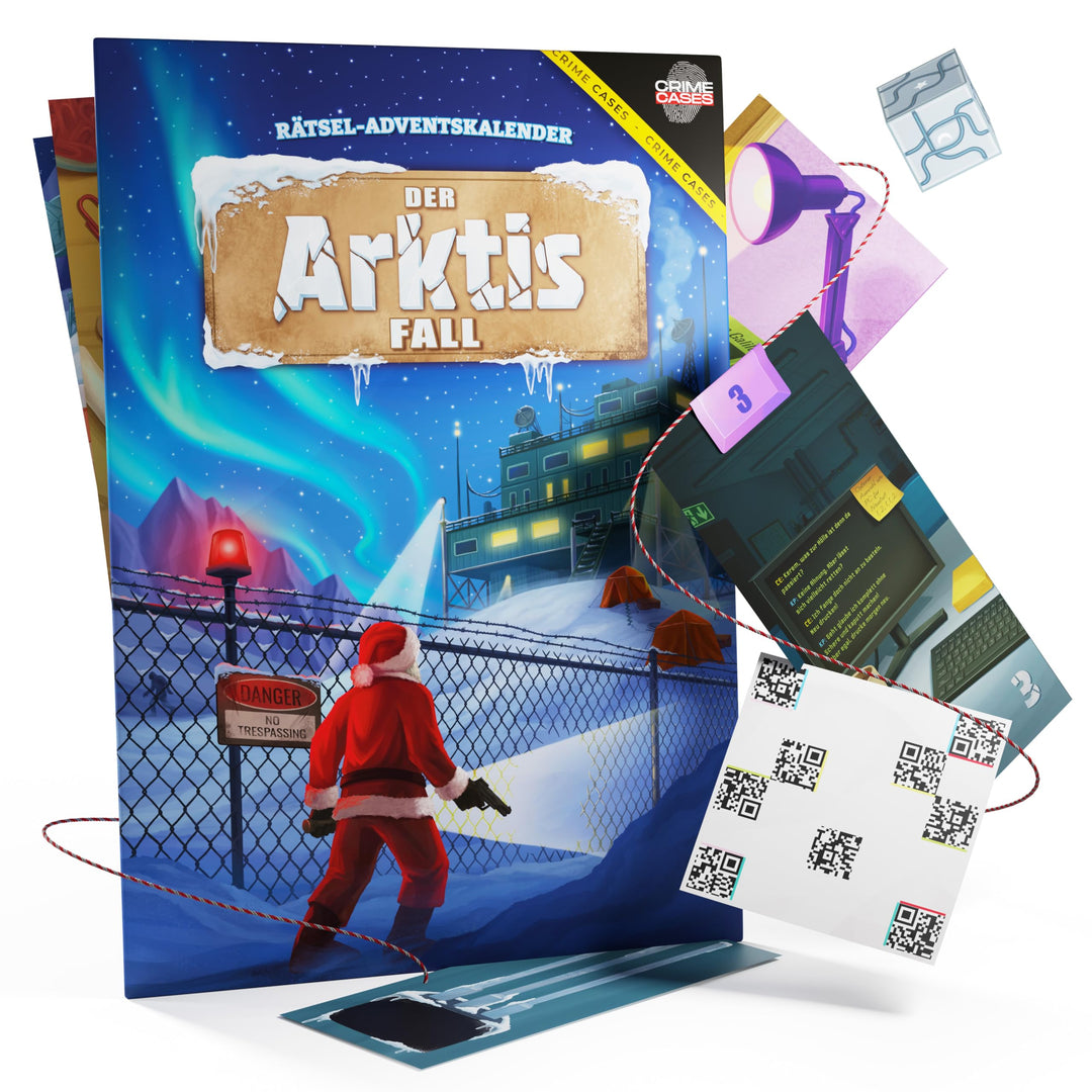 Krimispiel Adventskalender 2025 "Der Arktis Fall" I Escape Adventskalender für Erwachsene I 24 spann